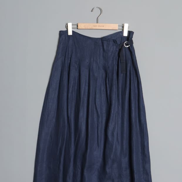 fig London Pintuck Linen Skirt (28~30)