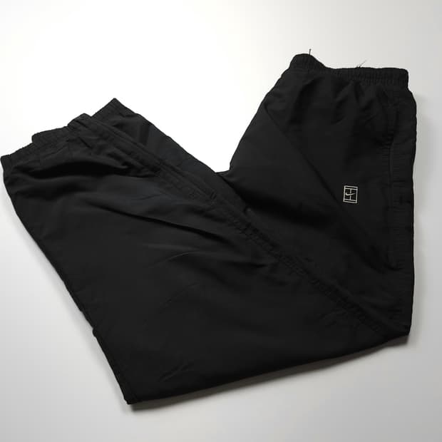 나이키 테니스 로고 블랙 우븐 트랙팬츠 (XL)