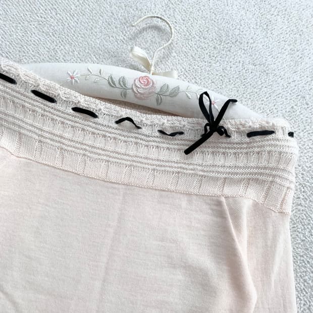 히메갸루 ♥ 보트넥 레이스 여리핏 니트