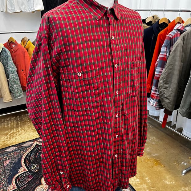 파타고니아 더블 포켓 체크 셔츠