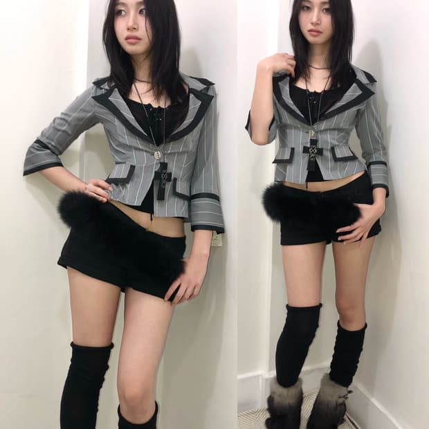 rare gyaru style blazer