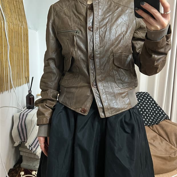 1st avenue 여성 양가죽 레더자켓 