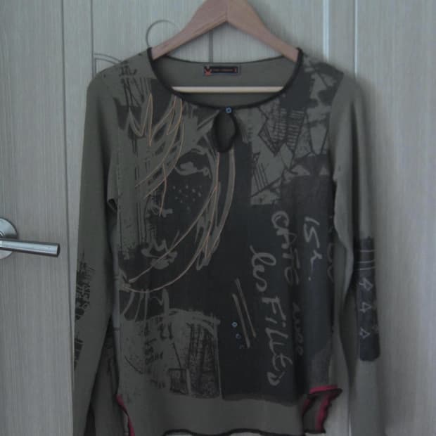 vintage Cop copine graphic top