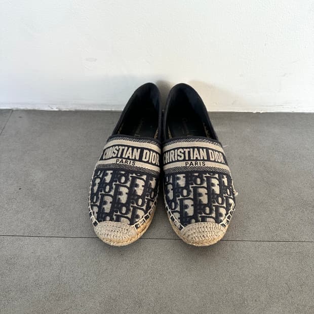 디올 오블리크 에스파듀 슬립온 딥블루