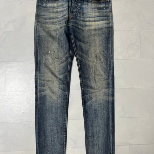 Dior homme 08ss 레드 페인트 진