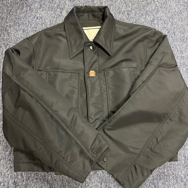 [38]우영미 여성 나일론 크롭 점퍼 블랙