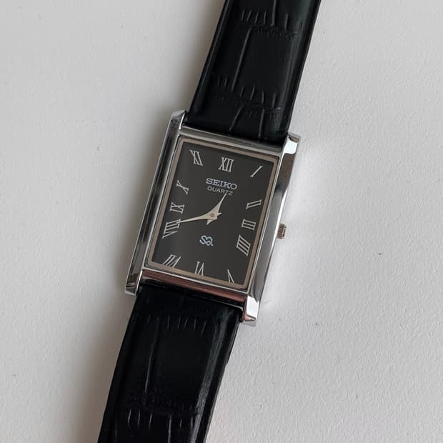 Seiko 세이코 탱크 쿼츠 블랙