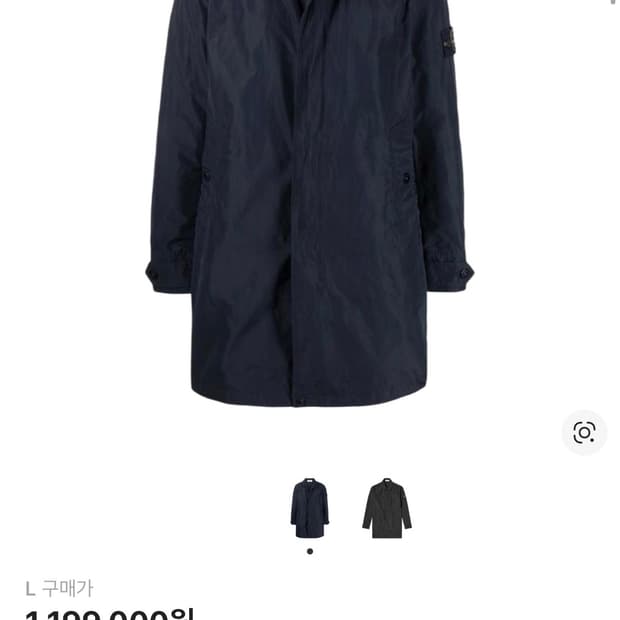 [A급] 스톤아일랜드 마이크로랩스 트렌치코트 다크네이비