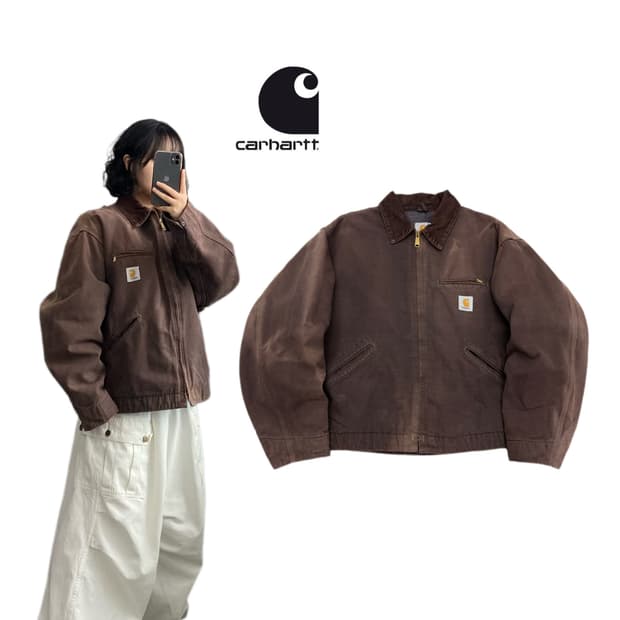 칼하트 90s OG 디트로이트 페이딩 워크자켓 6blj j97 