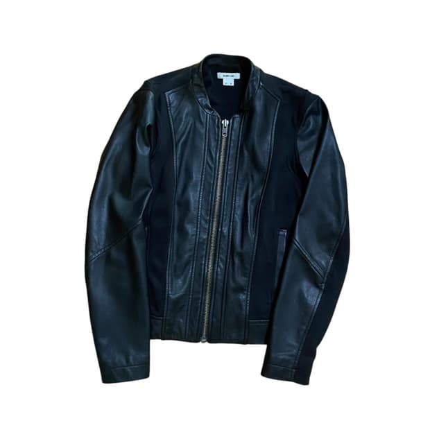 Panel Leather Jacket