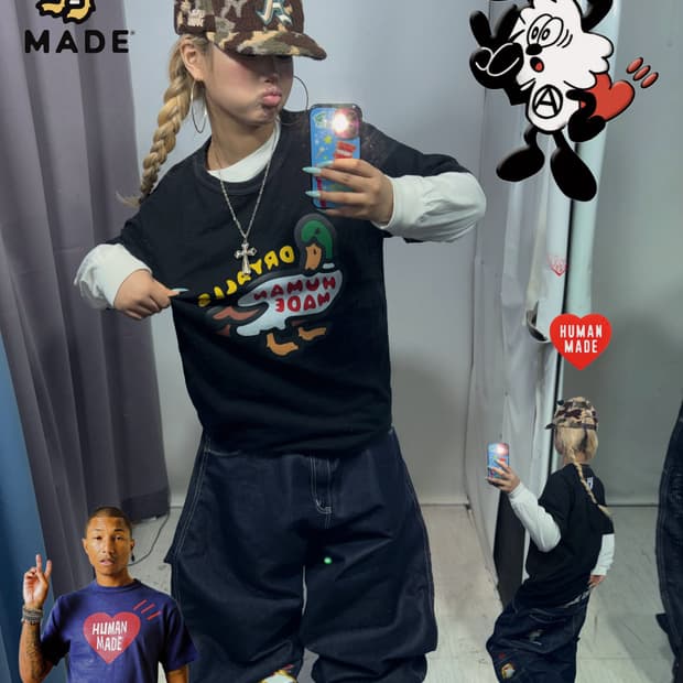 휴먼메이드 그래픽 반팔