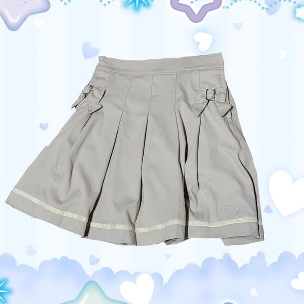 메조피아노 큐롯 리본 스커트 조지후쿠 리즈리사깔