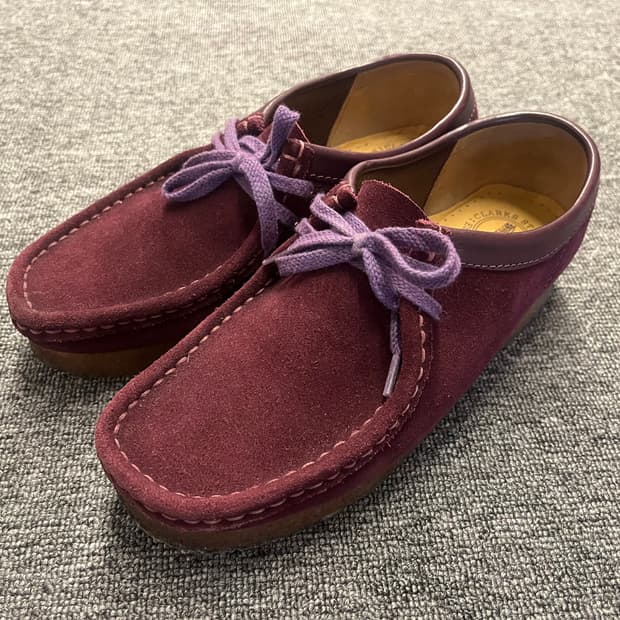 [240] 클락스 스웨이드 월라비 퍼플 레이스 UK5D 