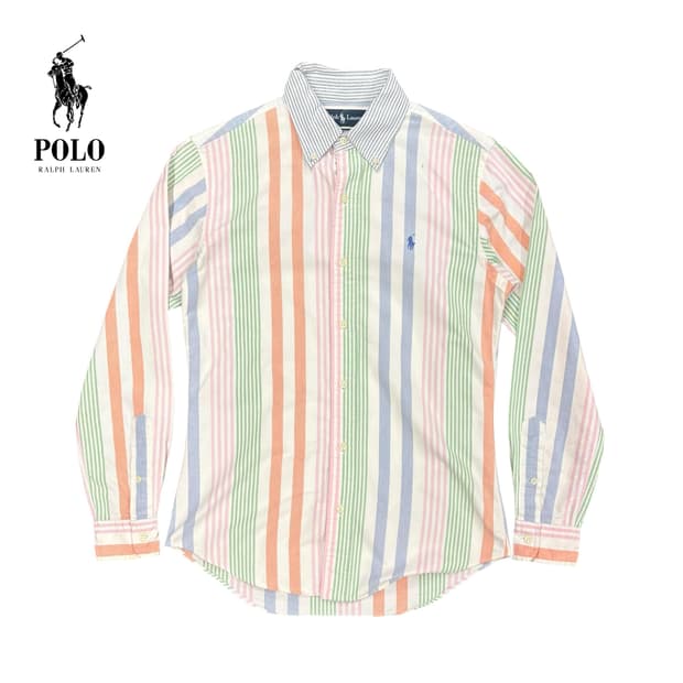 (S) 폴로 랄프로렌 스트라이프 펀 셔츠