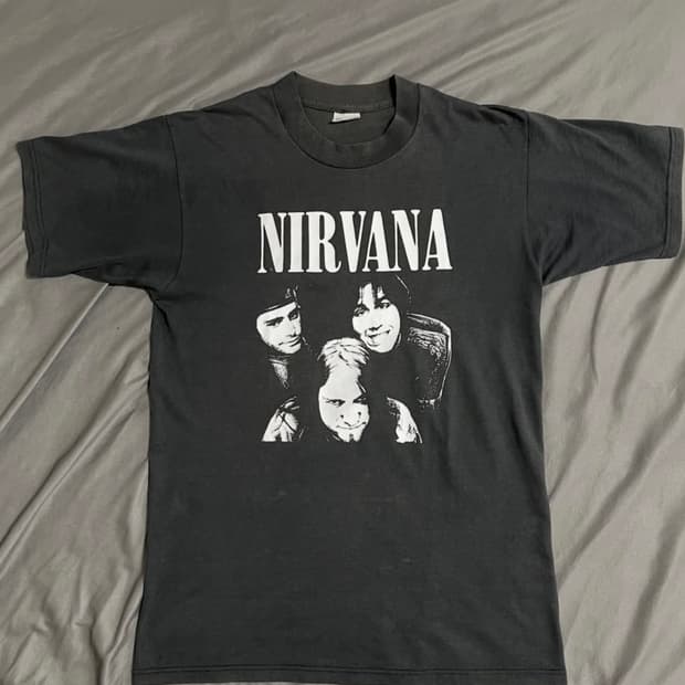 90s nirvana bootleg 티셔츠