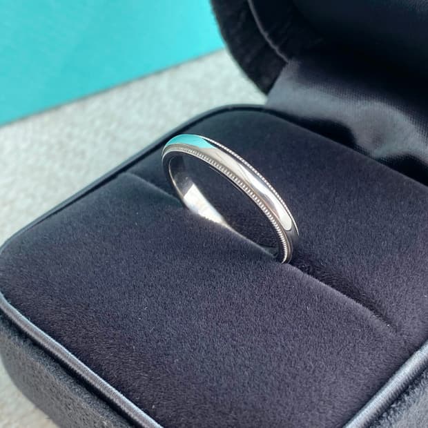 티파니 밀그레인 PT950 백금 57호 3mm 링(국내17호)