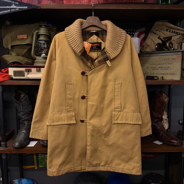 90s McGregor 맥그리거 스웨터 카라 스포츠 헌팅 코트 