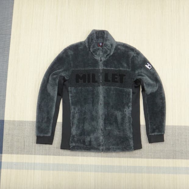 (100) 밀레 MILLET 남성용 빅로고 플리스 자켓