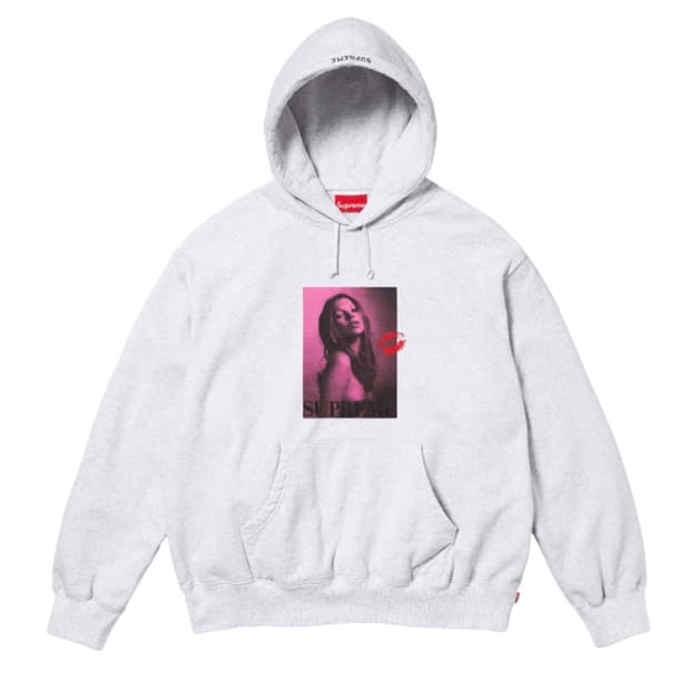 슈프림 케이트 모스 후드 애쉬 그레이