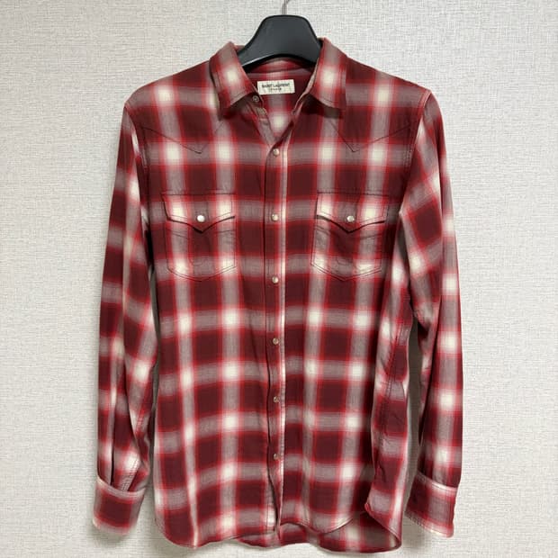 생로랑/16ss 웨스턴셔츠/L