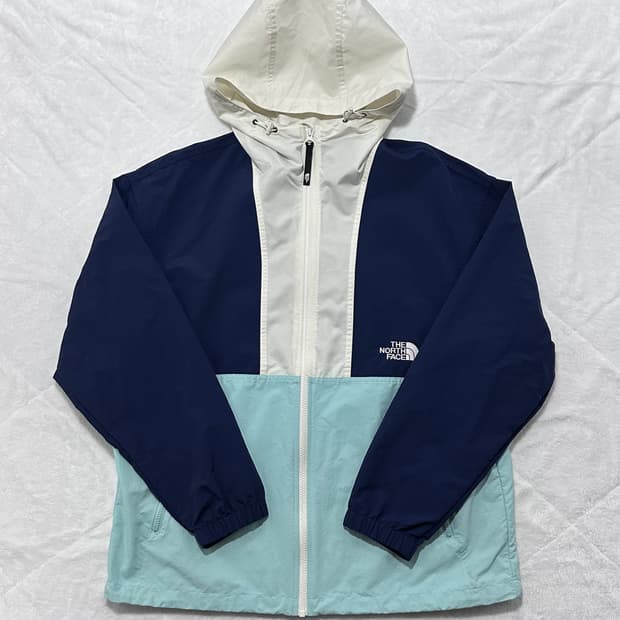 노스페이스 컬러블록 바람막이 자켓