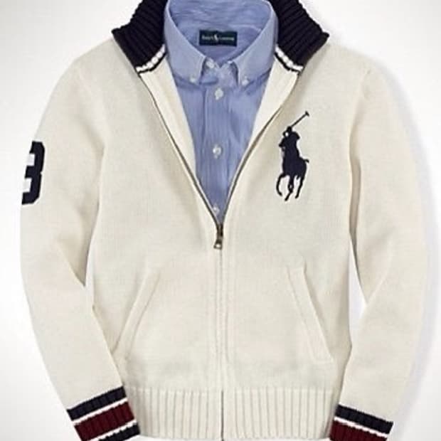 폴로 랄프 로렌 빅포니 니트 집업 XL 18-20