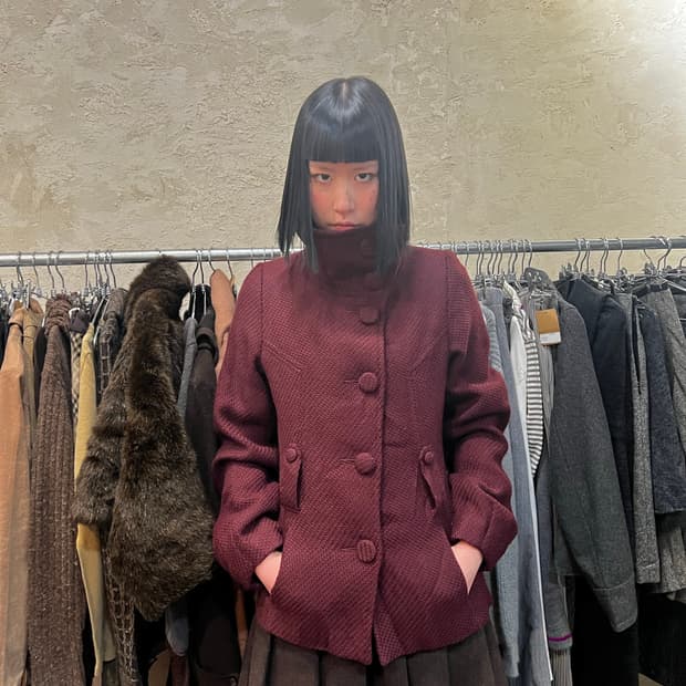 빈티지 왕단추 코트