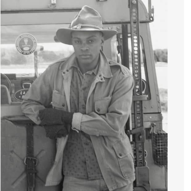 더블알엘 벨티드 코튼자켓