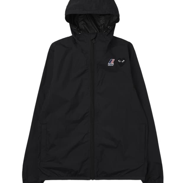 플레이 꼼데가르송 x 까웨 풀 집 자켓 블랙