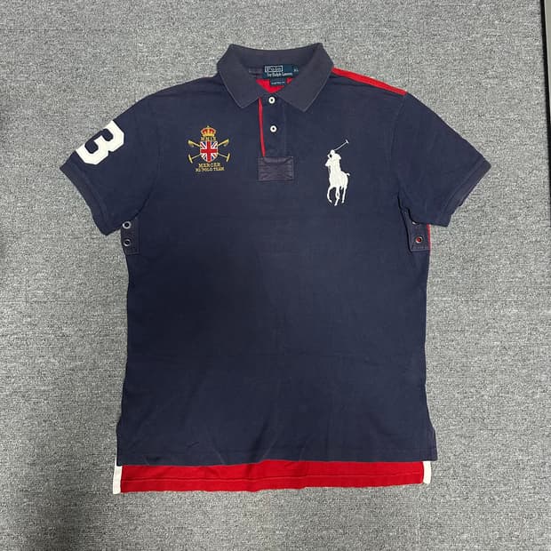 폴로 빅포니 카라티 네이비-레드