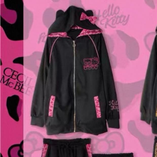 헬로키티 세실맥비 트레이닝 셋업 후집 호피 갸루