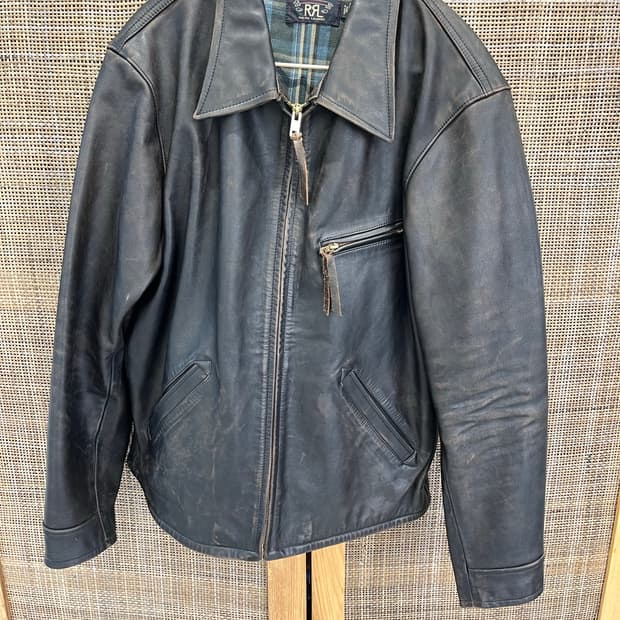 더블알엘 RRL 뉴스보이 레더 자켓