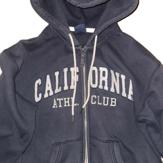 후아유 후드집업 네이비