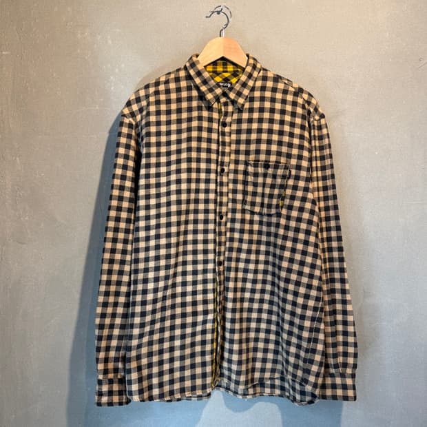00s 스투시 체크셔츠 L(XL)