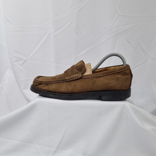 7.5 265 발리 bally 스웨이드 로퍼 구두