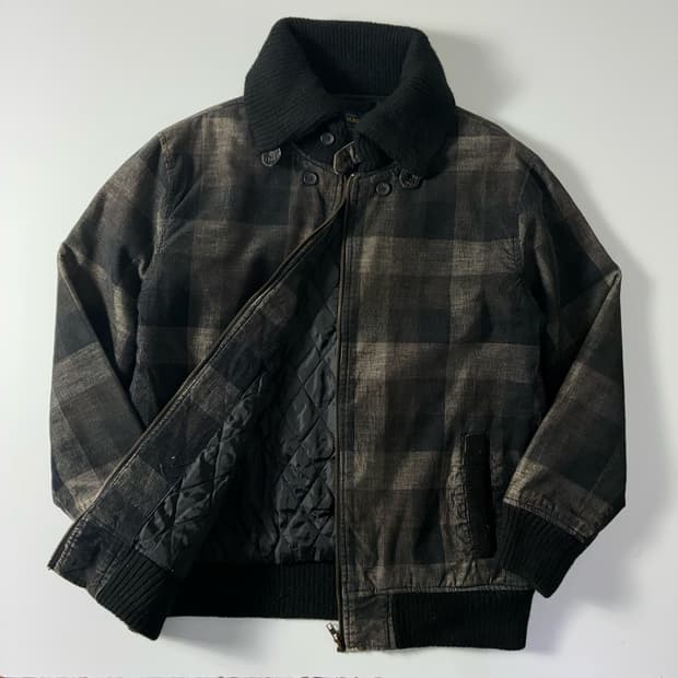 Woolrich  울리치 코듀로이 체크 블루종 자켓 