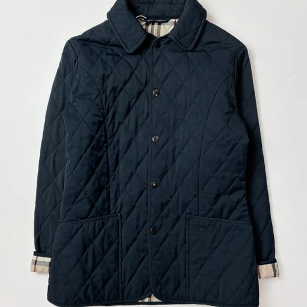 버버리 00's 체크 안감 퀼팅 자켓 PN5519   