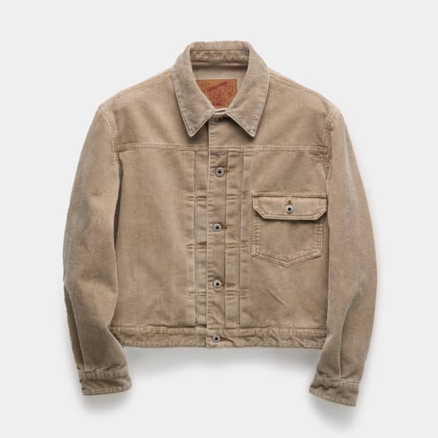 쿠어 타입1 코듀로이 트러커자켓 워시드 베이지[m]