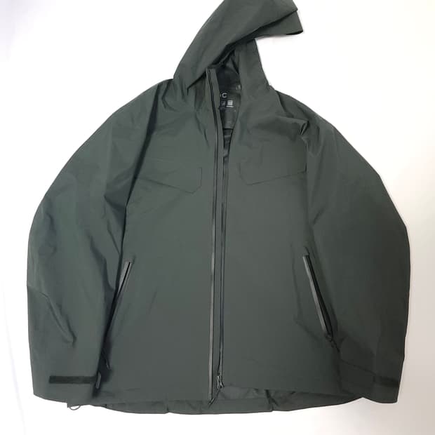 유니클로 C 블록테크 블럭테크 워터프루프 바람막이 자켓 카키 L