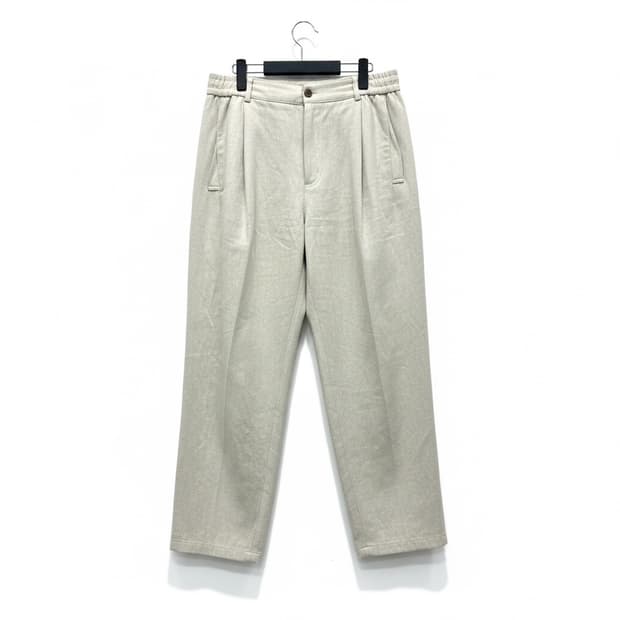 SYSTEM 시스템 테이퍼드 핏 베이지 바지