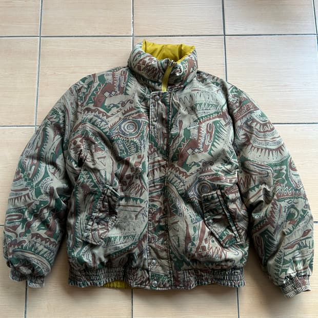 90‘s Nike 삼나스포츠 리버시블 패딩