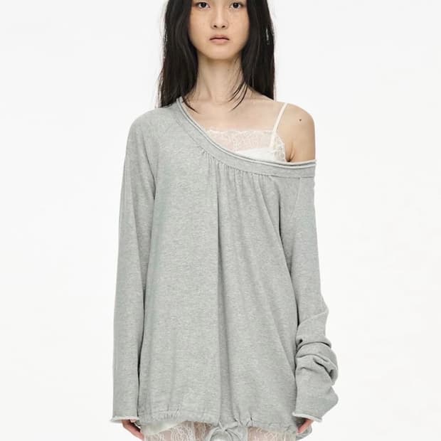  Round Hem String Top 