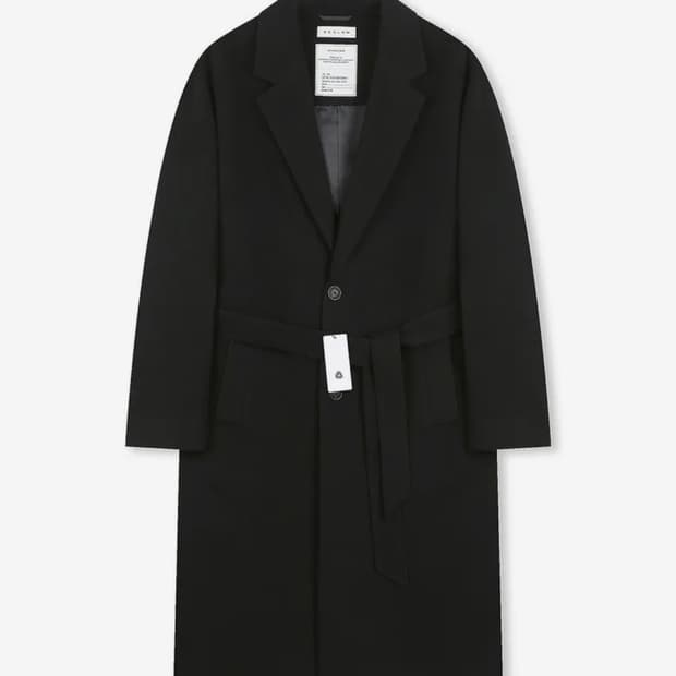 비슬로우 캐시미어 싱글 로브 코트
