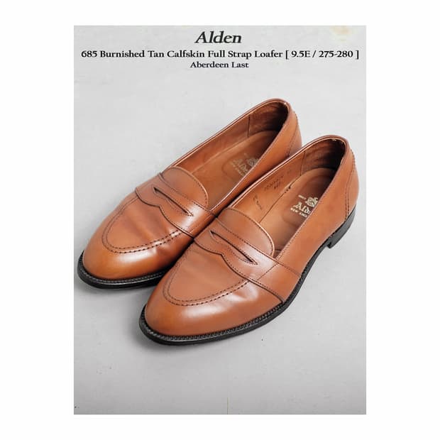 알든 685 9.5E(275-280) 꼬냑 카프 페니로퍼 에버딘라스트