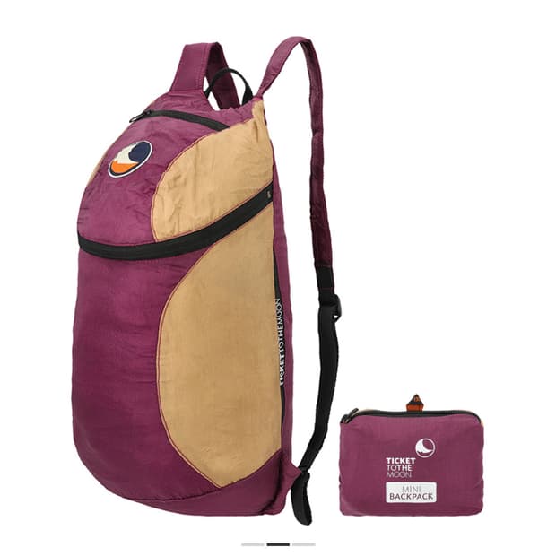 티켓투더문 미니 백팩 15L 플럼 헤이즐넛