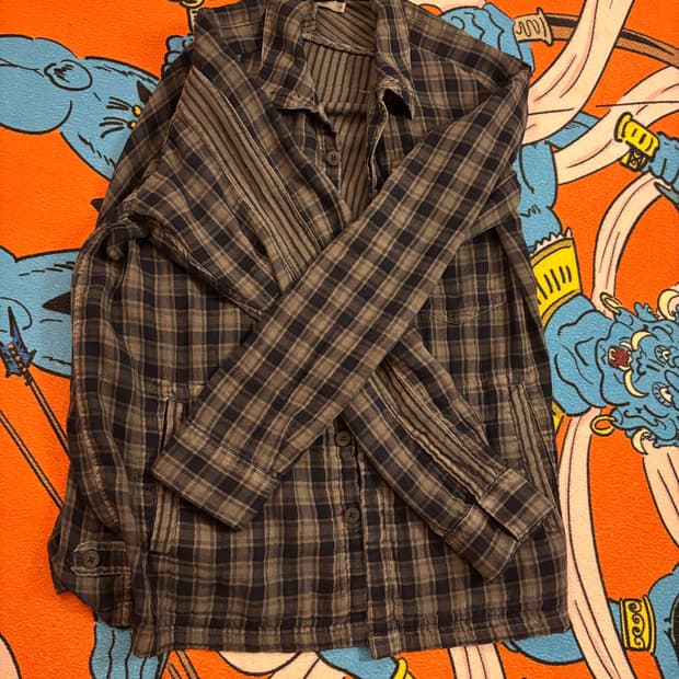 Hidden Shirket Over Dyed Grey/Blue