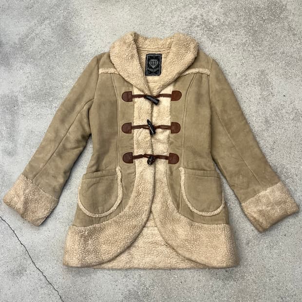 ALGONQUINS 스웨이드 더플 무스탕 코트