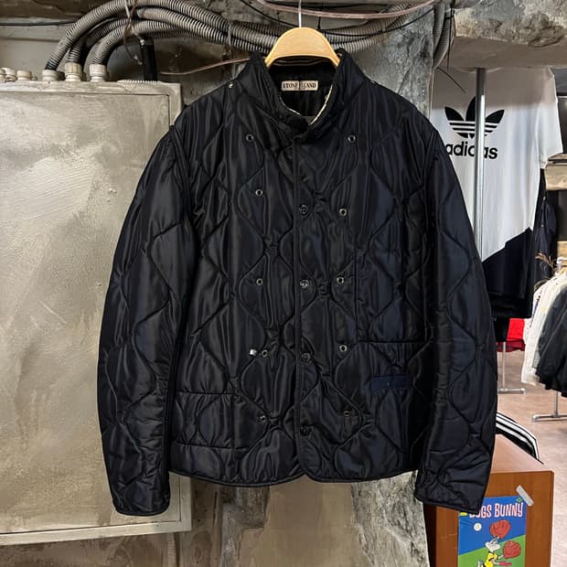 스톤아일랜드 퀄팅 자켓 블랙 XL #csz2099