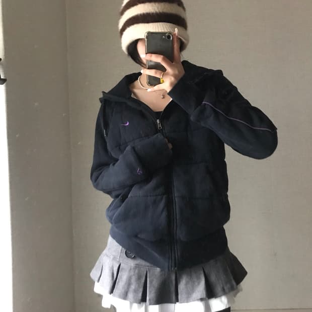 나이키 딥네이비 패딩