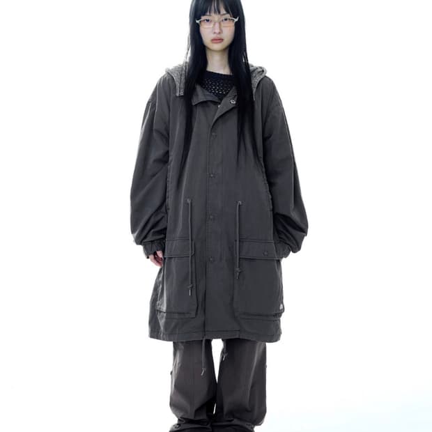 COYSEIO 밀리터리 자켓 야상 _ 차콜